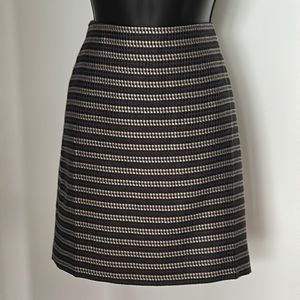 LOFT Blue Woven High Waist Mini Skirt, size 2P